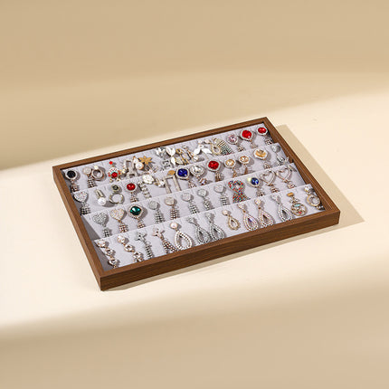 Jewelry Storage Box High-grade Exquisite Large Capacity Earrings Earrings Necklace Dressing Table Watch Jewelry Jewelry Display Stand
