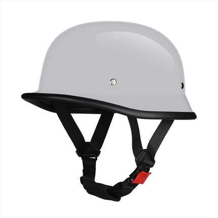 German Cruise Retro Half Helmet Women's Pedal Men's Motorcycle Helmet Locomotive Scoop Helmet 3c Standard Private Helmet with Glasses