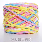 51 pink white blue yellow section