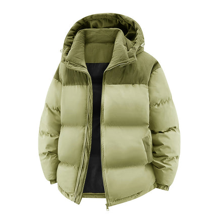 Cross-Border Large Size Hot-Selling Hooded Removable Couple High-Quality Cotton Clothing Autumn and Winter Thickened Cotton Windproof and Warm Cotton Clothing