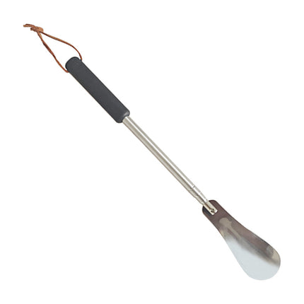 in stock wholesale retractable shoehorn long handle household shoe lifting device for the elderly and pregnant women wearing shoes portable one-piece hair