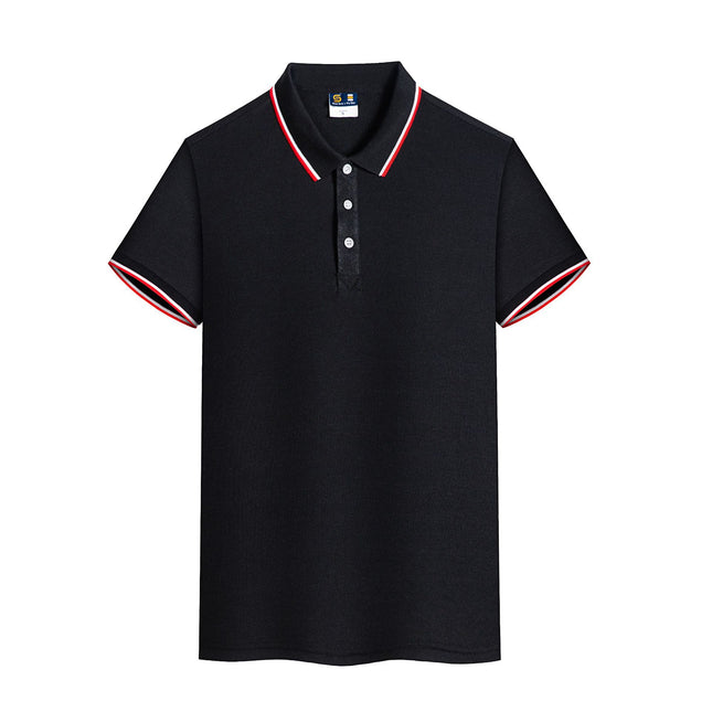 Siro-Spun Cotton Workwear Polo Shirt for Men and Women, Short-Sleeved T-Shirt, Work Uniform Polo Shirt with Logo Printing Recommended
