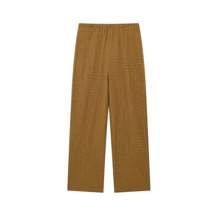 Foreign trade cross-border supply wholesale European and American wind texture hanging neck collar jacket 5039492 texture pants 5039347