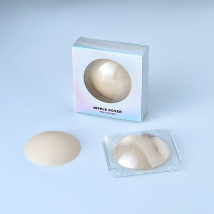 Cross-border sexy silicone breast patch round solid color emulsion patch ultra-thin invisible sling anti-bump anti-running light patch nipple patch