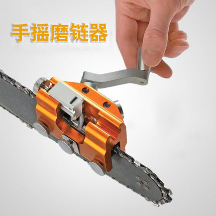 Cross-Border Hand-Cranked Chain Grinder Portable Chain Grinder Oil Saw File Household Grinding Electric Chain Saw Blade Chain