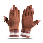 Suede three-rib ribbed brown / One size fits all
