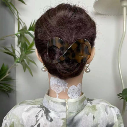 Unique Korean Figure-Eight Hairpin Duckbill Clip Matte Back-Of-Head Claw Clip Elegant Hairpin Retro Hair Accessory