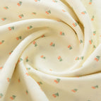 Fabric width 2.5m x 1.0m price / Small orange flower