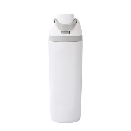 Sports thermos cup stainless steel men's and women's car outdoor suction tube cup new fashion double drinking lid large capacity direct drinking cup