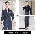 Gray suit + pants + shirt / S