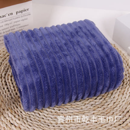 Candy Strip Towel Bath Towel Thickened Coral Velvet Soft Absorbent Lint-Free Household Adult Towel
