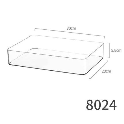 Mirror cabinet acrylic sundries stationery pencil storage box finishing box narrow strip storage transparent note hand account