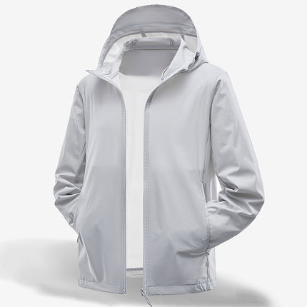 Sunscreen Clothing Men's Summer Ice Silk Thin Breathable Skin Clothing UV Protection Outdoor Fishing Sunscreen Clothing UOF50