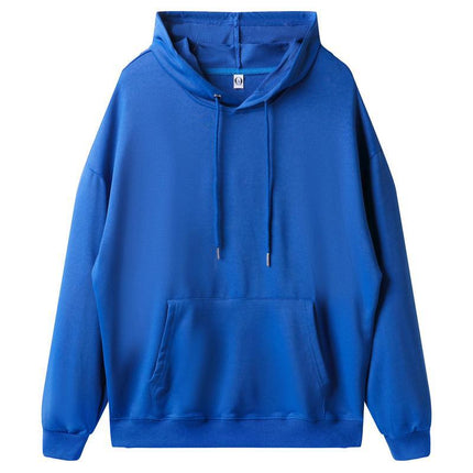 American fashion brand 260g pullover casual loose hooded sweater dopamine solid color heavy shoulder hoodie in spring and autumn