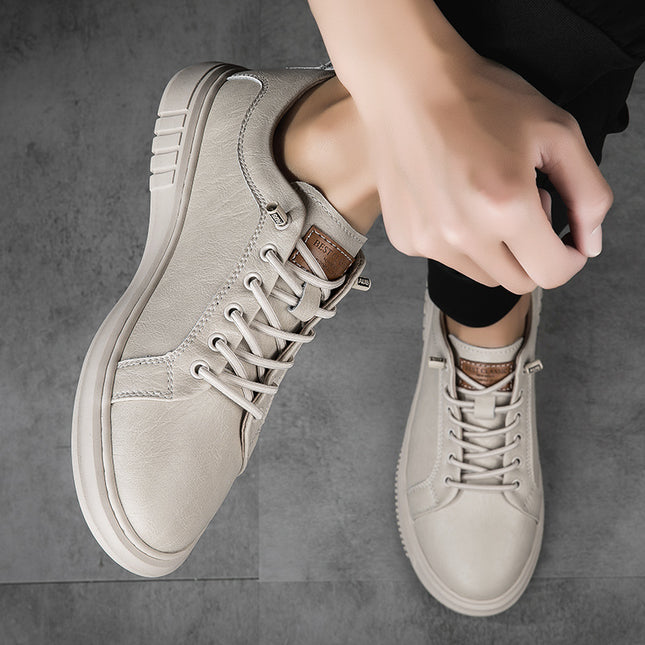 Summer Men's Hollow Board Shoes Fashionable Shallow Mouth Breathable Fly Woven Sneakers Flat Mesh Casual Thin Mesh Men's Shoes