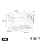 4504. transparent box-square medium size pet high transparency