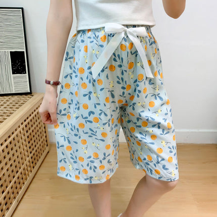 Cotton Silk Sleep Shorts for Women, Summer Thin Style, Trendy Artificial Cotton, Can Be Worn Outside, Japanese Style, Cute Home Wear
