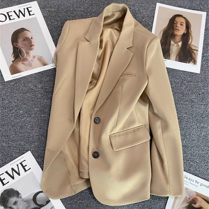 Avocado Green Blazer for Women 2026 Spring and Autumn New Casual Stylish Street-Style Blazer Korean Version Suit Jacket