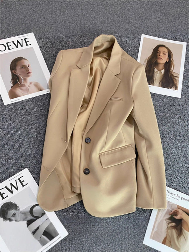 Avocado Green Blazer for Women 2026 Spring and Autumn New Casual Stylish Street-Style Blazer Korean Version Suit Jacket