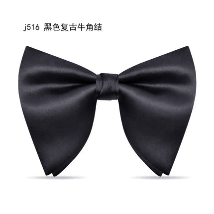 bridegroom groomsman bow tie red leather velvet studded men's wedding dress accessories host banquet bow blue british