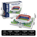 Source building block manufacturers can be substituted into the warehouse / Cross-border Hot Selling Camp Nou Football Stadium Blocks