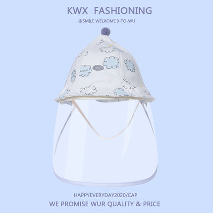Baby Hat Spring and Autumn Thin Pure Cotton Cute Super Cute Fisherman Hat Anti-Droplet Protective Cap for Newborns