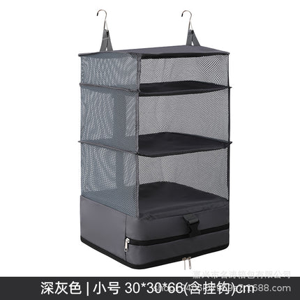 Hanging Bag Portable Storage Bag Wall-Mounted Space-Saving Travel Hanging Bag Wall-Mounted Travel Folding Wardrobe Storage