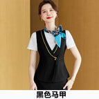 Women's black vest / S
