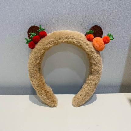 Bubble Chicken ~ Cute Yellow Chicken Stuffed Hair Hoop Women's Face Wash Makeup Special Apply Mask Hair Accessories Headband