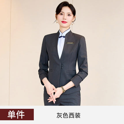 Professional Suit Vest suit Waitress Hotel Attendant Work Clothes Dental Oral Front Desk Horse Clamp Work Uniform Autumn