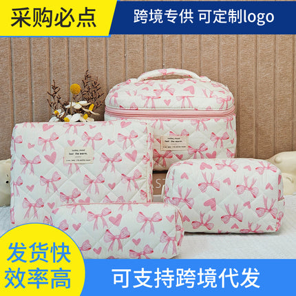 Cross-Border Amazon Popular Cosmetic Bag Large Capacity Multifunctional Storage Bag Travel Convenient Toiletry Bag Portable