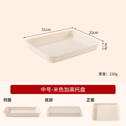 Commercial Deepening Tray Rectangular Kindergarten Plastic Storage Tray for Hot Pot Food Preparation Tray with Marinated Flavor Marinated Dishes Display Tray