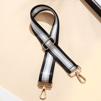 Bag shoulder strap crossbody bag with adjustable widened shoulder strap gold silk Women's bag with 3.8cm width