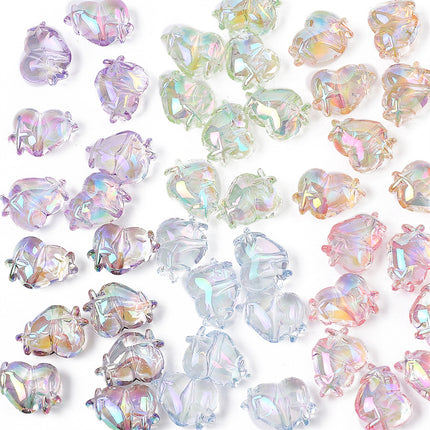 Cross-border hot acrylic colorful stars love beads bracelet necklace beads handmade DIY jewelry accessories wholesale