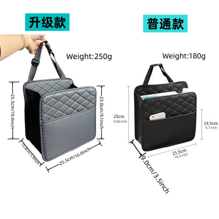 Cross-border upgrade car chair back suede storage bag seat storage cup bag multi-compartment bundled storage bag