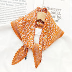 L024-452-03 orange / 70cm wrinkled square towel