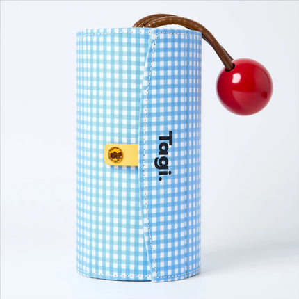 Tagi Imagine Smart Signal Fabric Multi-Layer Rotating Handle Portable Mini Jewelry Box Cosmetic Bag
