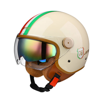 3c certified motorcycle helmet electric car helmet Harley universal battery car Four Seasons universal personality half helmet