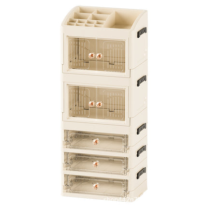 Household Accessible Luxury Desktop Storage Rack Cosmetics Storage Box Large Capacity Dustproof Finishing Multi-Layer Skin Care Product Storage Rack