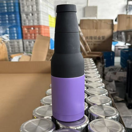 Cross-Border 12oz Double-Layer Vacuum Cold Storage Tank 304 Stainless Steel Beer Tank Outdoor Portable Car-Mounted Coke Tank Wholesale