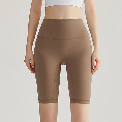 Weiman Nude Yoga Shorts Women's Hip Lifting Quick-Drying Sports Fitness Cycling Pants Outer Wear Tight Five-Point Yoga Pants Summer