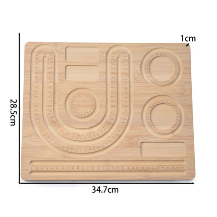 Solid Wood Bead Tray, Jewelry Bracelet Display Tray, Jewelry Design Tray, DIY Beading Tools, Bracelet Storage Tray