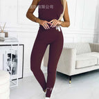 (vest pants) fuchsia / S