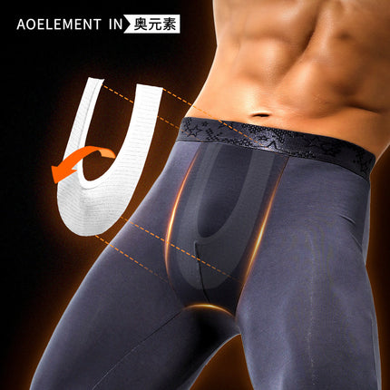 Men's Bullet Separate Autumn Pants Single Piece Leggings Underpants Antibacterial Inner Crotch Warm Pants Men's Thin Line Pants Underpants