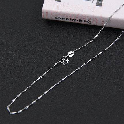 silver necklace wholesale non-fading ladies clavosin chain Joker simple pendant chain with chain niche jewelry