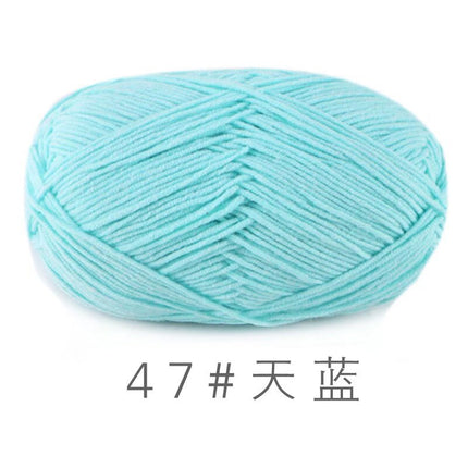 Su He 4-strand Milk Cotton Baby Wool Combed Cotton Fine Wool Hand Knitted Sweater Pure Cotton Baby Wool Ball