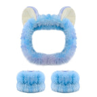 Cat ear camouflage blue 1 headband/2 wrist straps