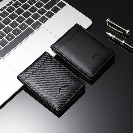 European and American New airtag Positioning Tracker Leather Wallet Push Card Holder US Dollar Wallet Multi-function Card Holder