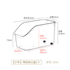 4994. slanted box with wheels - 1 small size