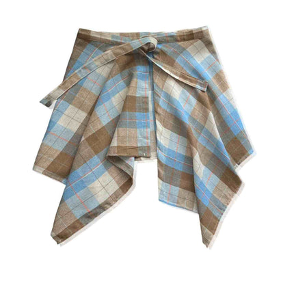 Children's Shirts, Sweatshirts, T-Shirts, Jackets, Layering Essentials, One-Piece Tie-Up Design, Hides Belly Fat, Plaid Hem